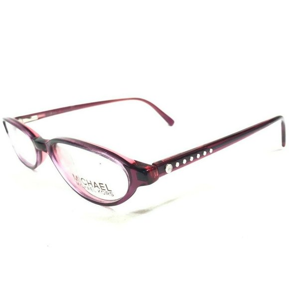 Michael Kors M2640 609 Eyeglasses Frames Clear Purple Round Oval Logos 46-18-135 - Picture 1 of 9